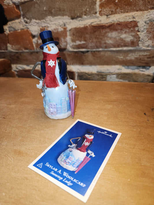 Vintage Hallmark Keepsake Ornament Skylar A Woolscarf Snowtop Lodge Collector's 1st in Series 2005 hm81