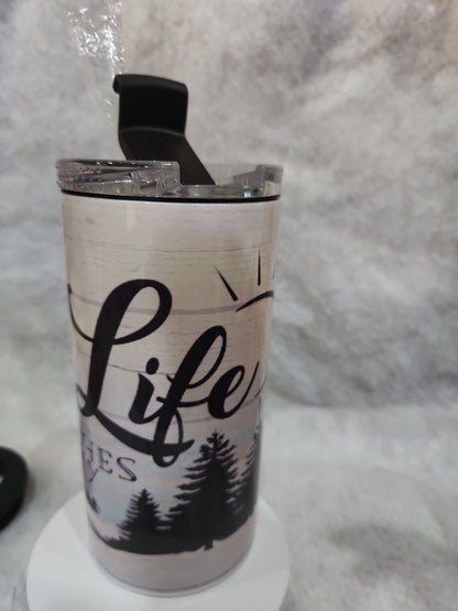 20 Oz Tumbler And Can Cooler Lake Life Cuz Beaches Be Salty 17ll