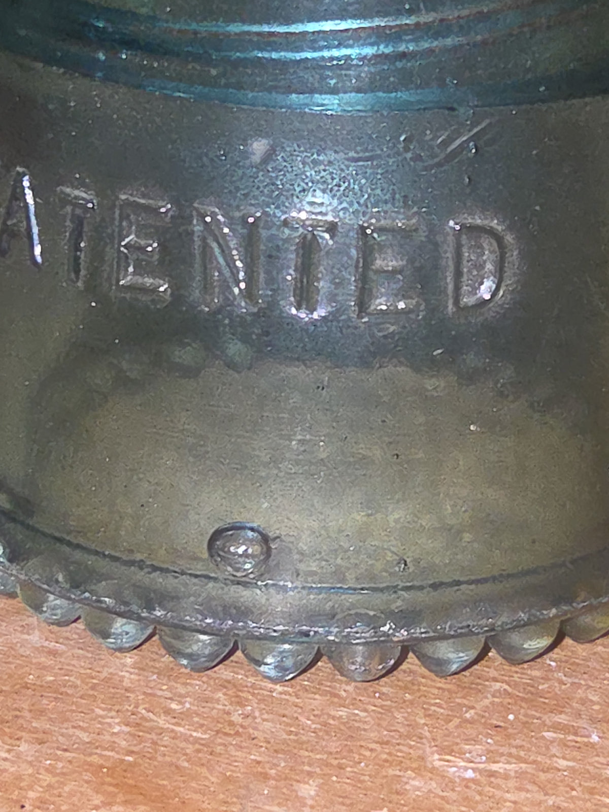 Vintage Insulator Hemingray #9 Teal Blue Green Glass h69t