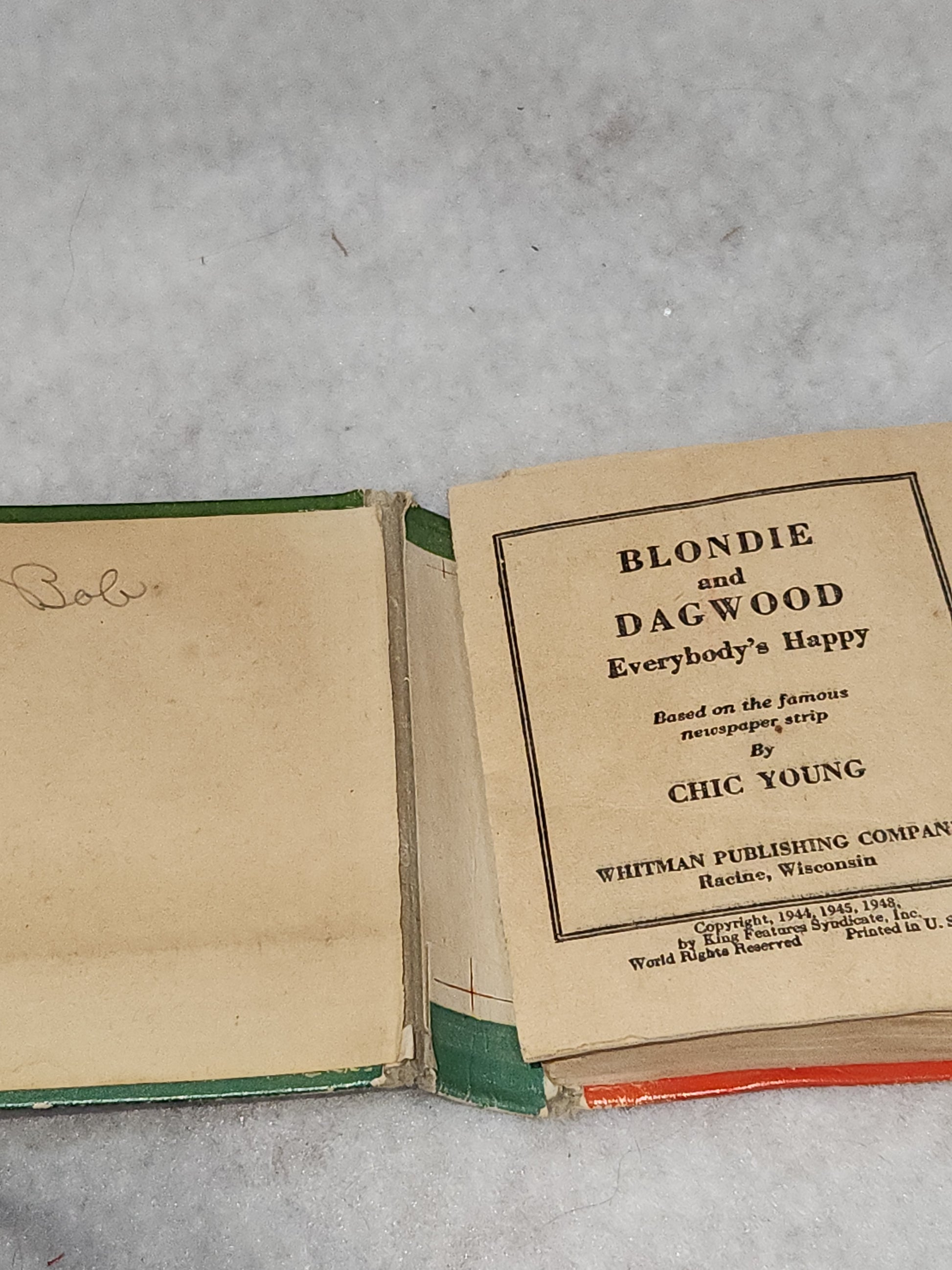 Vintage Big Little Book Better Little Book Blondie and Dagwood Everybody's Happy