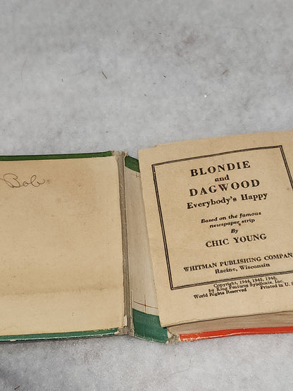 Vintage Big Little Book Better Little Book Blondie and Dagwood Everybody's Happy