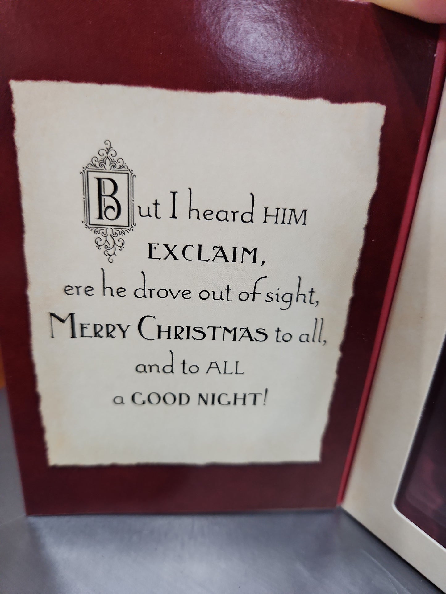 Vintage Hallmark Keepsake Ornament Twas the Night Before Christmas Clement C. Moore 2001 ho801