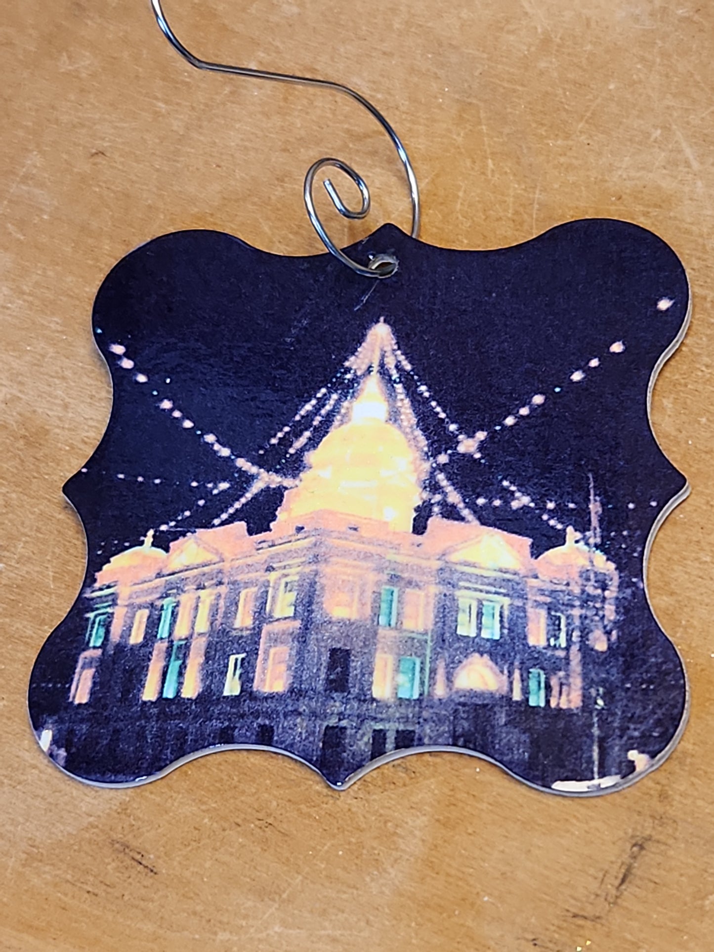 Custom Order Square Ornament, Car Charm, Rear-view Mirror Ornament for Holidays, Memorials, Events, or just fun for everyday