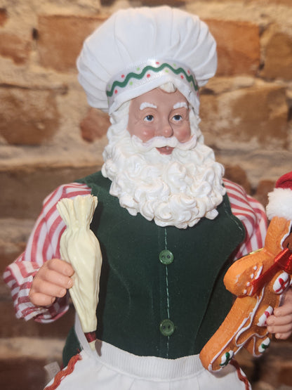 Roman Collectible Santa Baker with Gingerbread Cookie
