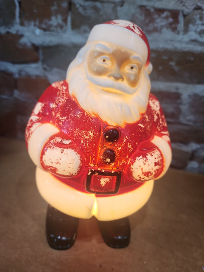 Vintage Tabletop Plastic Santa General Products Company AS IS bm8