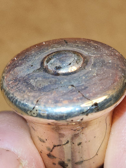 Vintage Mini Mercury Glass Bell Ornaments Set of 3 mg01