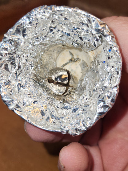 Vintage Foil Paper Mache Bell Christmas Ornaments vo87