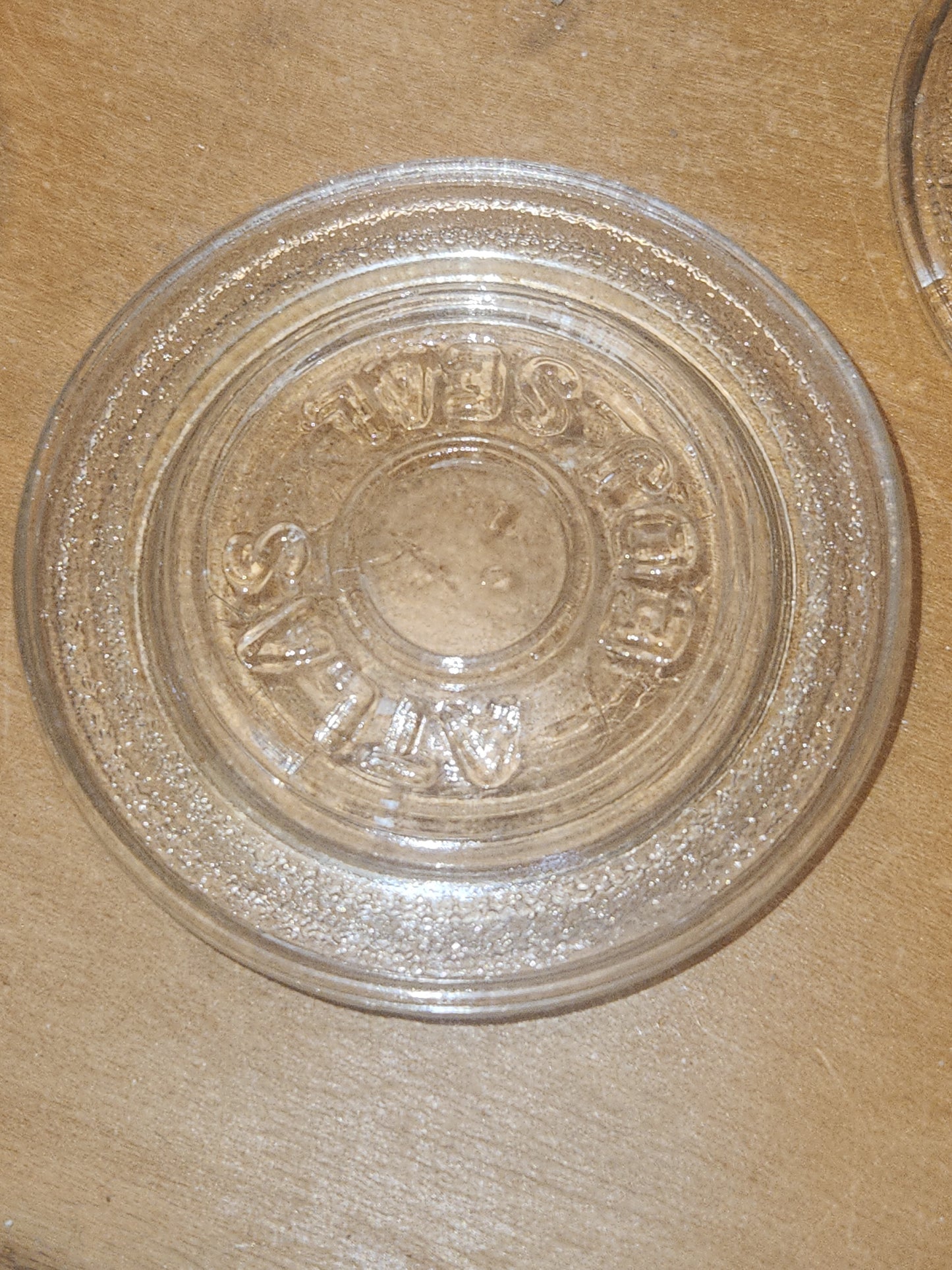 Vintage Atlas EDJ Glass Top Insert for Canning with Regular Size Metal Ring and Glass Jar Lot of 5 gl06