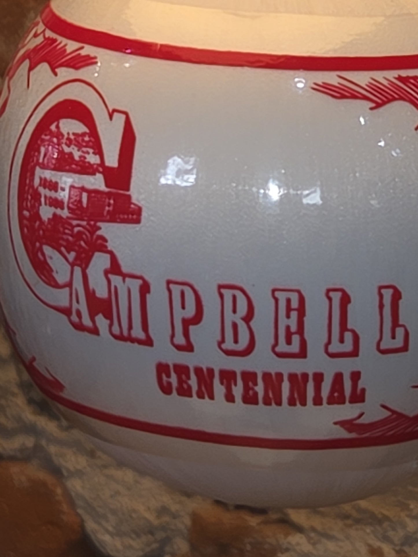 Vintage 100 Years Commemorative Satin Ornament Campbell Nebraska Limited Edition 1886-1986