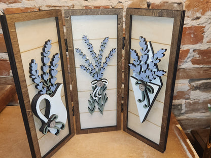 Trio Frame Decor Lavender Spring 10 1/2" tt99