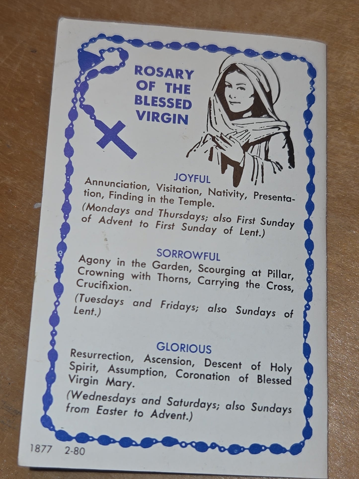 Vintage Rosary Ring and How to Pray the Rosary Booklet Knights of Columbus