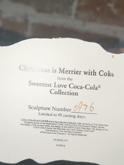 Coca-Cola Christmas is Merrier with Coke Snowman Figurine from Hamilton Collection cc295