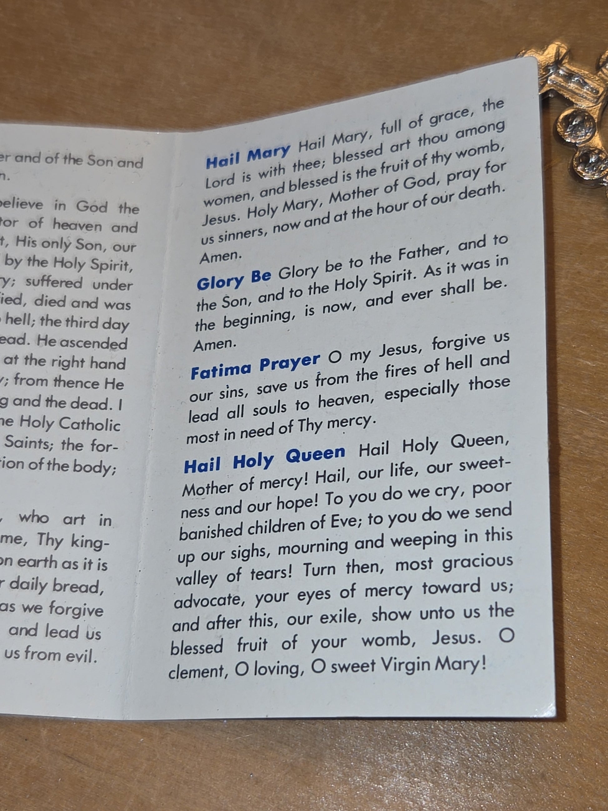 Vintage Rosary Ring and How to Pray the Rosary Booklet Knights of Columbus