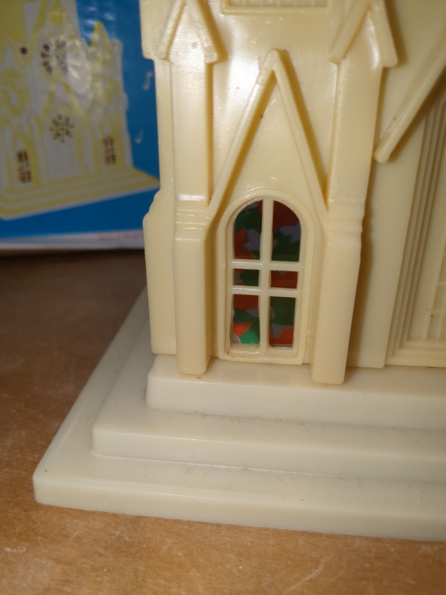 Vintage Musical Church Plays Silent Night AS IS Does Not Light Up Hong Kong
