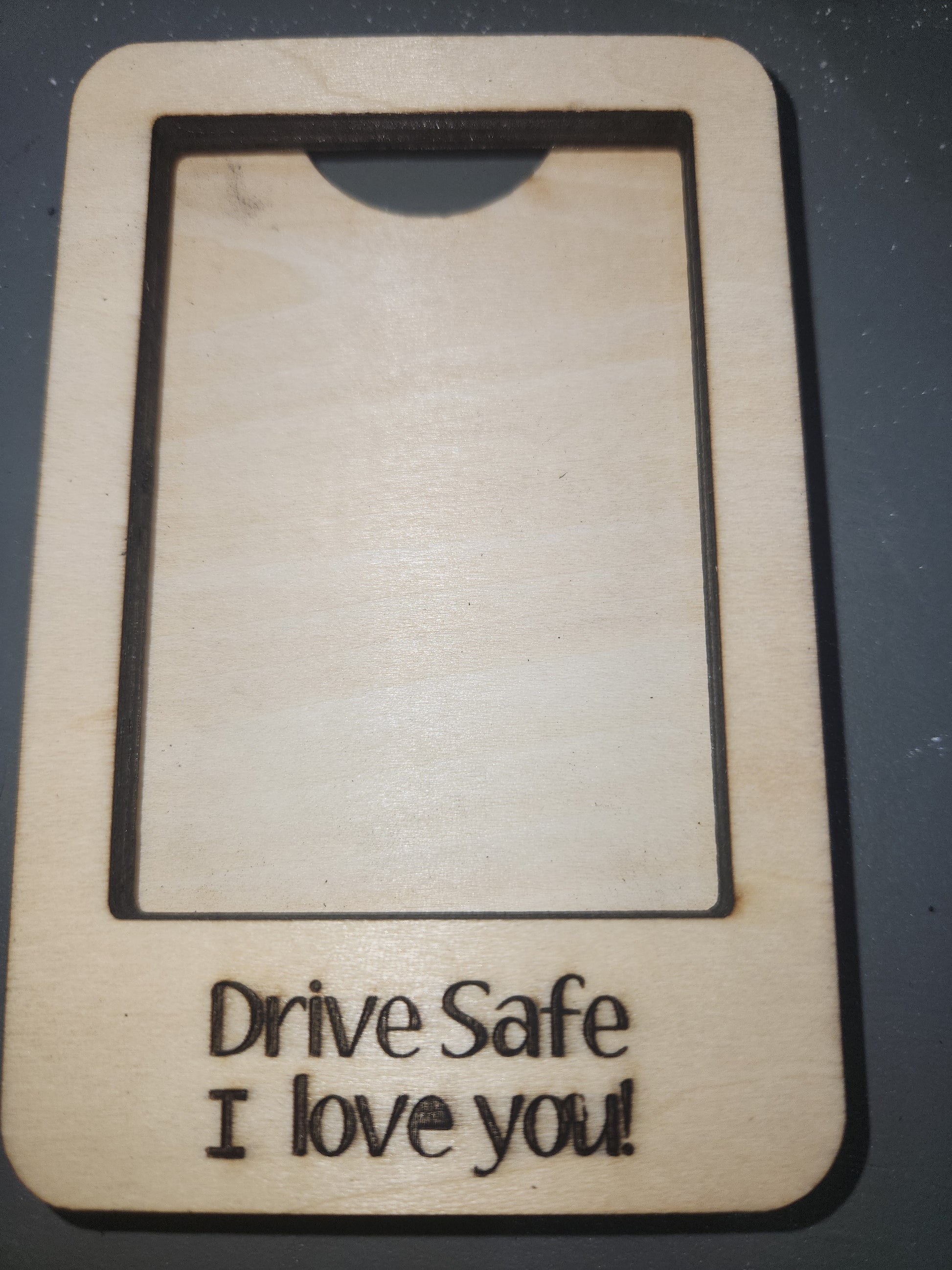 Visor Photo Frame Vertical & Larger Drive Safe I Love You! Add a photo and clip on visor vc09
