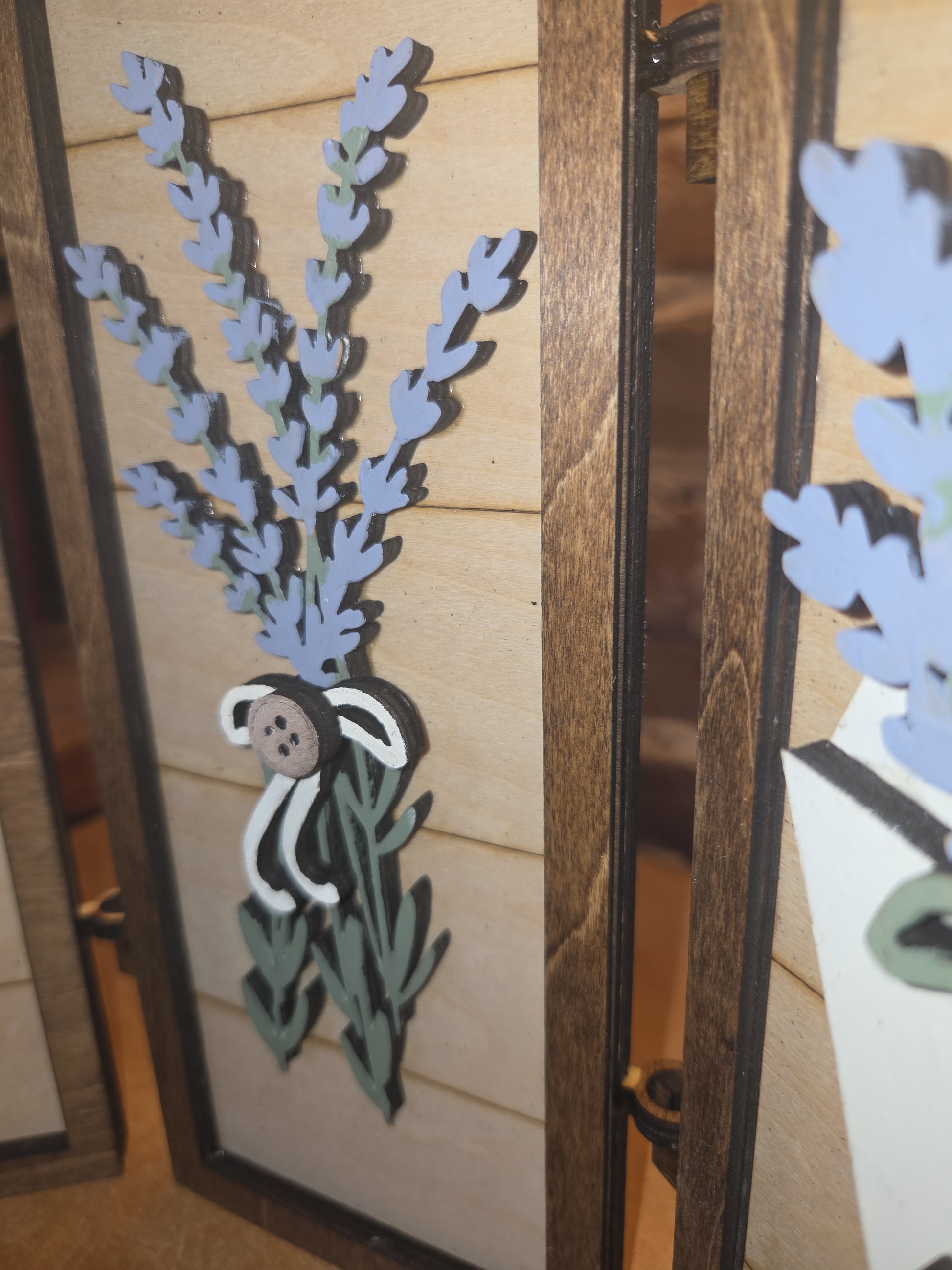 Trio Frame Decor Lavender Spring 10 1/2" tt99