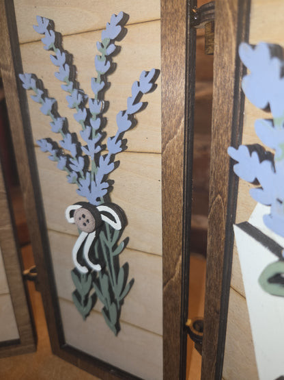 Trio Frame Decor Lavender Spring 10 1/2" tt99