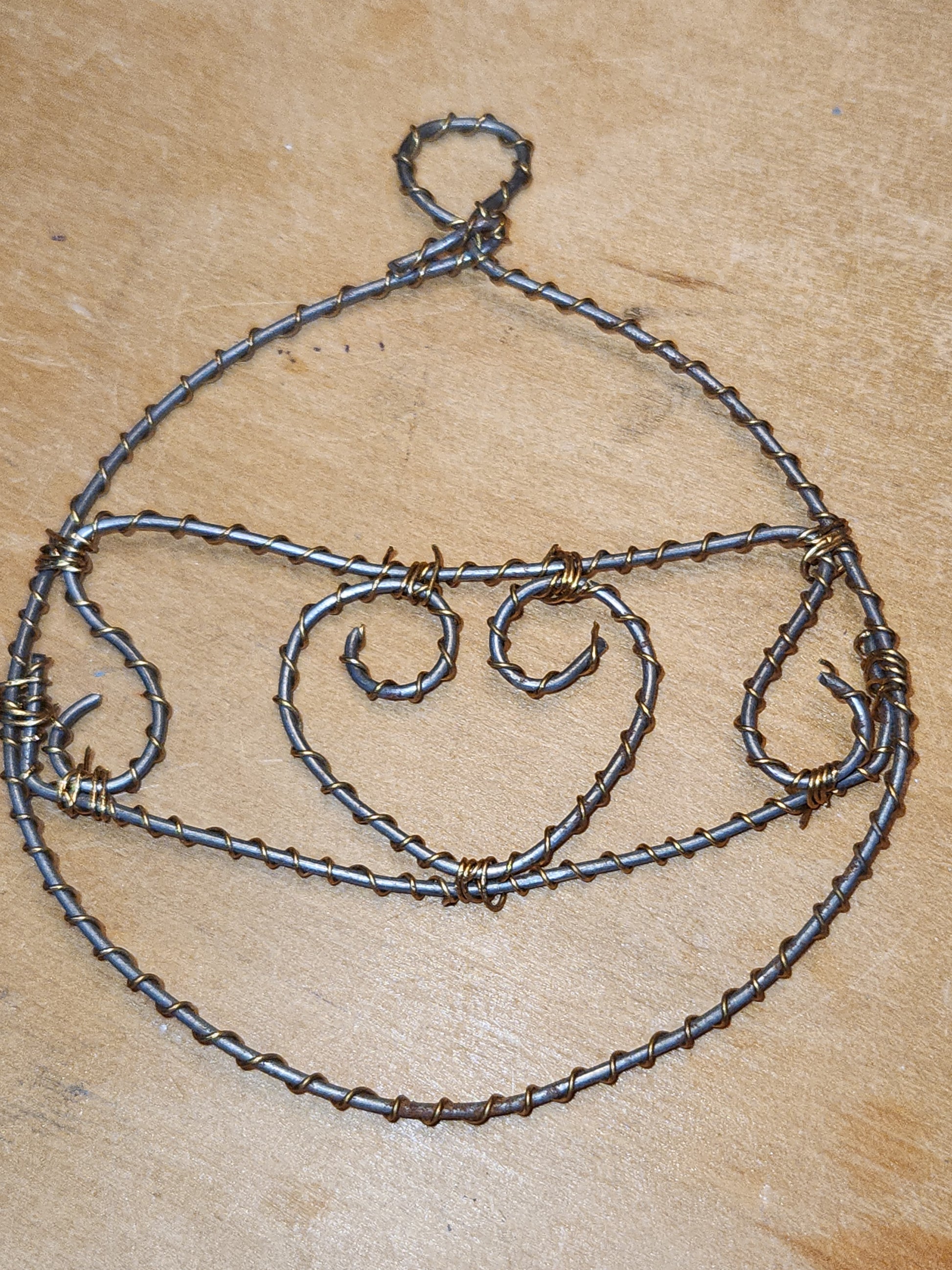 Handmade Wire Twist Ornaments Set of 16