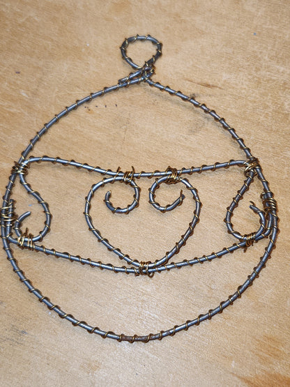 Handmade Wire Twist Ornaments Set of 16