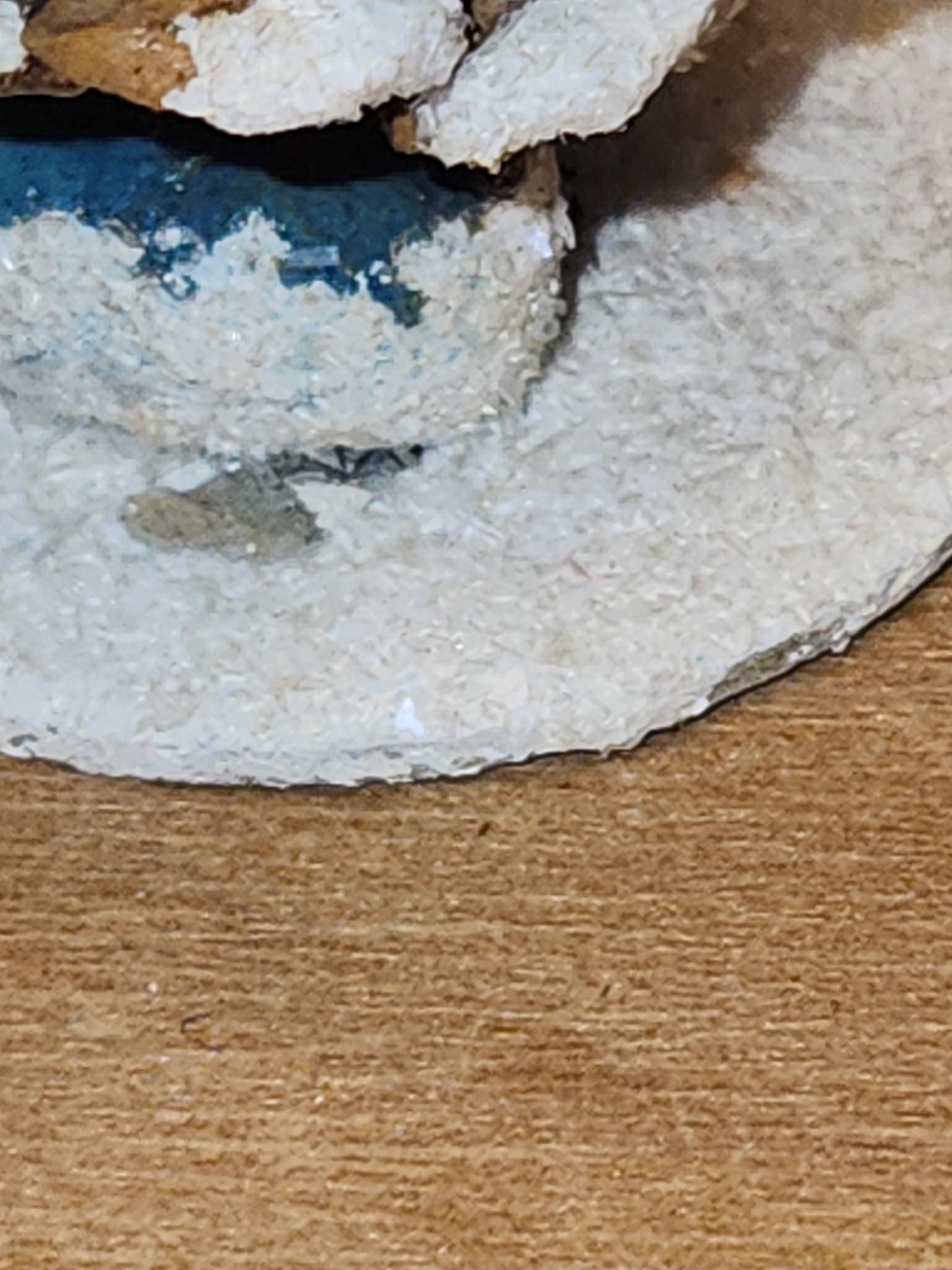 Vintage Pinecone Elf Gnome Dwarf with Maracas Band Ornament Chenille Plastic Face Mica Putz elf21