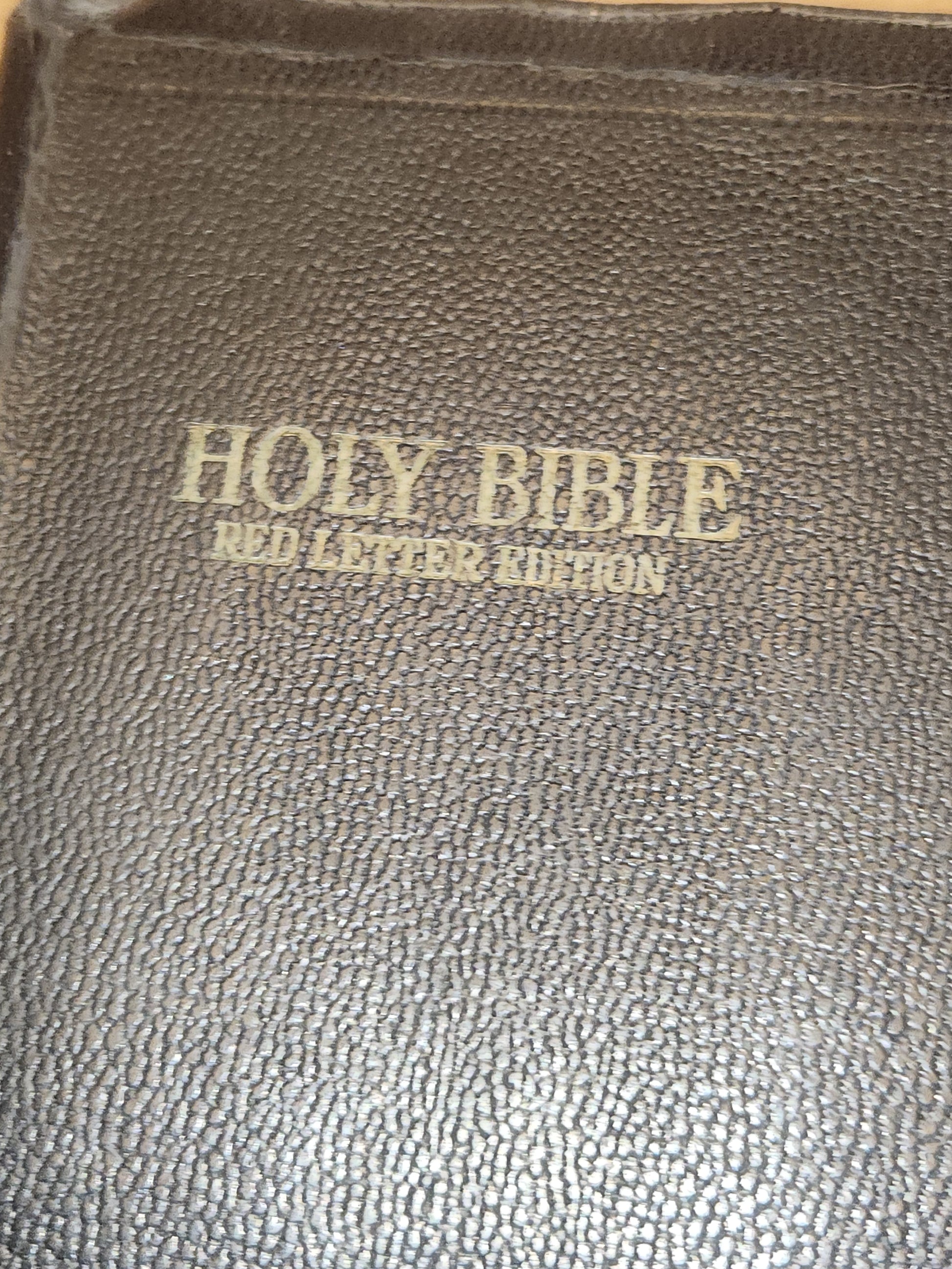 Vintage Hardcover Zipper The Holy Bible Red Letter Edition vb03