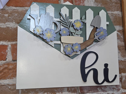 Garden Lavender Insert for Envelope Door Sign *sign sold seperately* EI3
