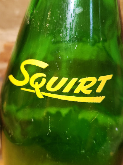 Vintage Soda Bottle Duraglas Squirt Large Green Glass Never An After-Thirst 1 Pint 12 Ounces