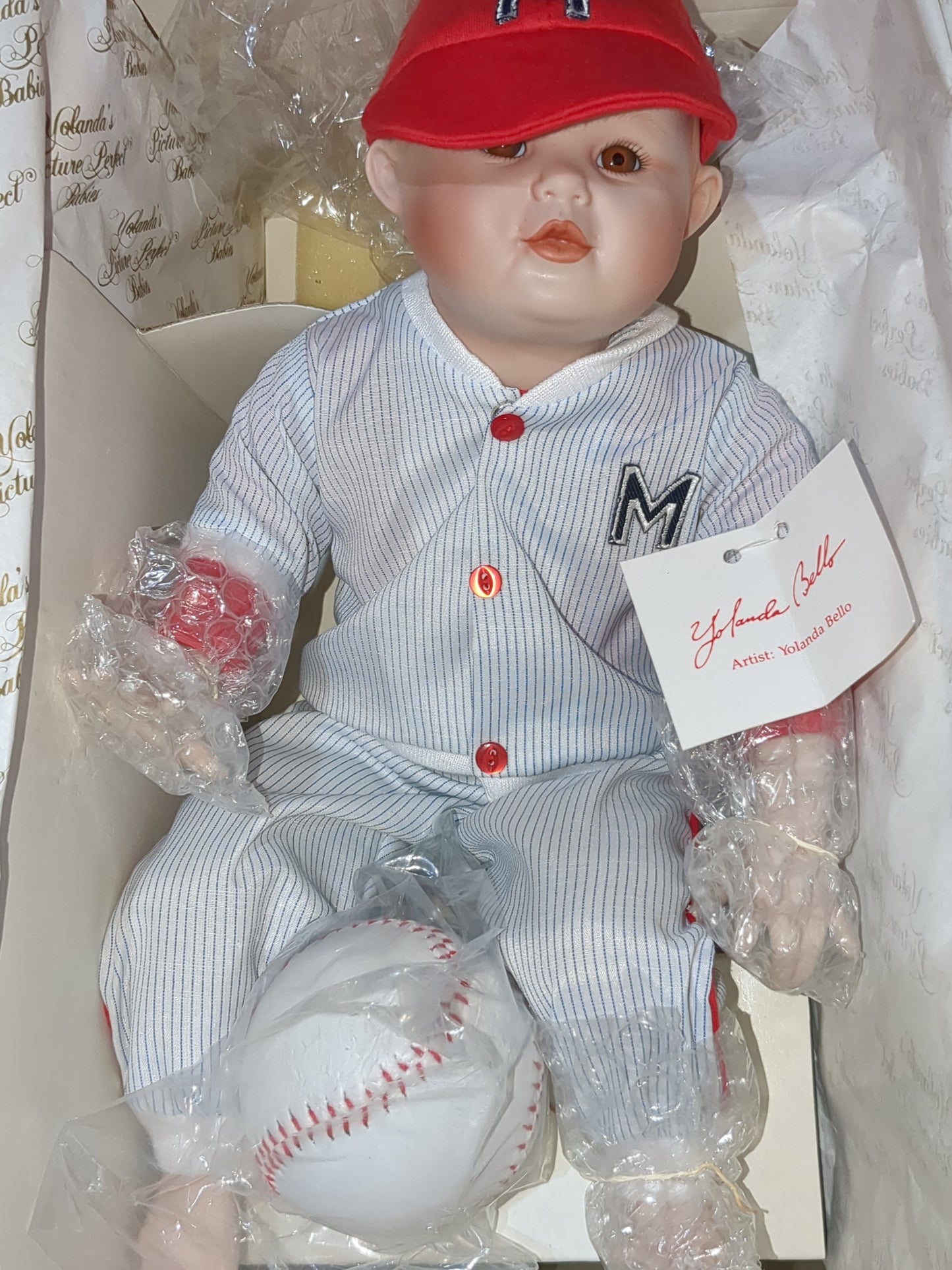 Edwin M. Knowles Yolanda's Picture Perfect Babies Michael new In Box life-like realistic real baby doll