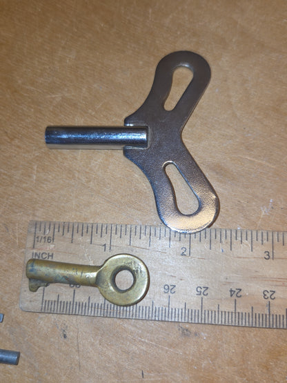 Vintage Keys Set of 8 Clock Winding Skeleton Brass West Germany