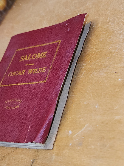 Vintage Book Miniature Little Library "Salome" Oscar Wilde Little Leather Library Corp. New York ab2