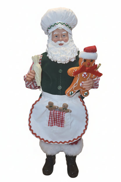 Roman Collectible Santa Baker with Gingerbread Cookie