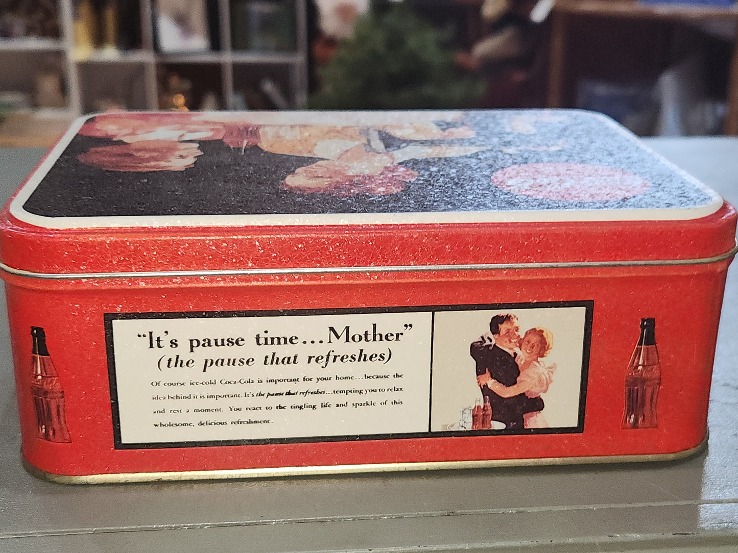 Vintage Coca-Cola Tin It's Pause Tim Mother Seamstress 1993 Coke cct51