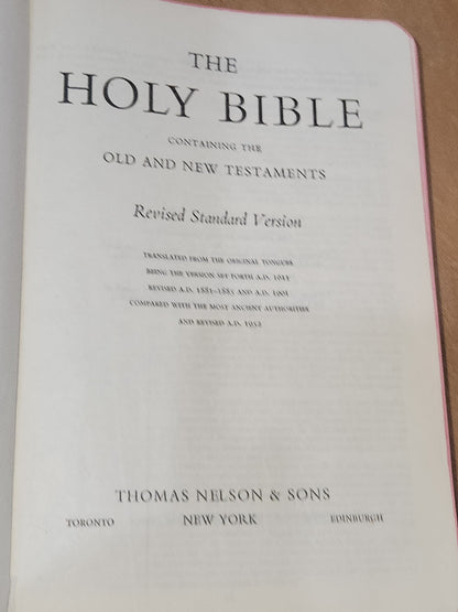 Vintage Hardcover Bible Thomas Nelson & Dons vb89