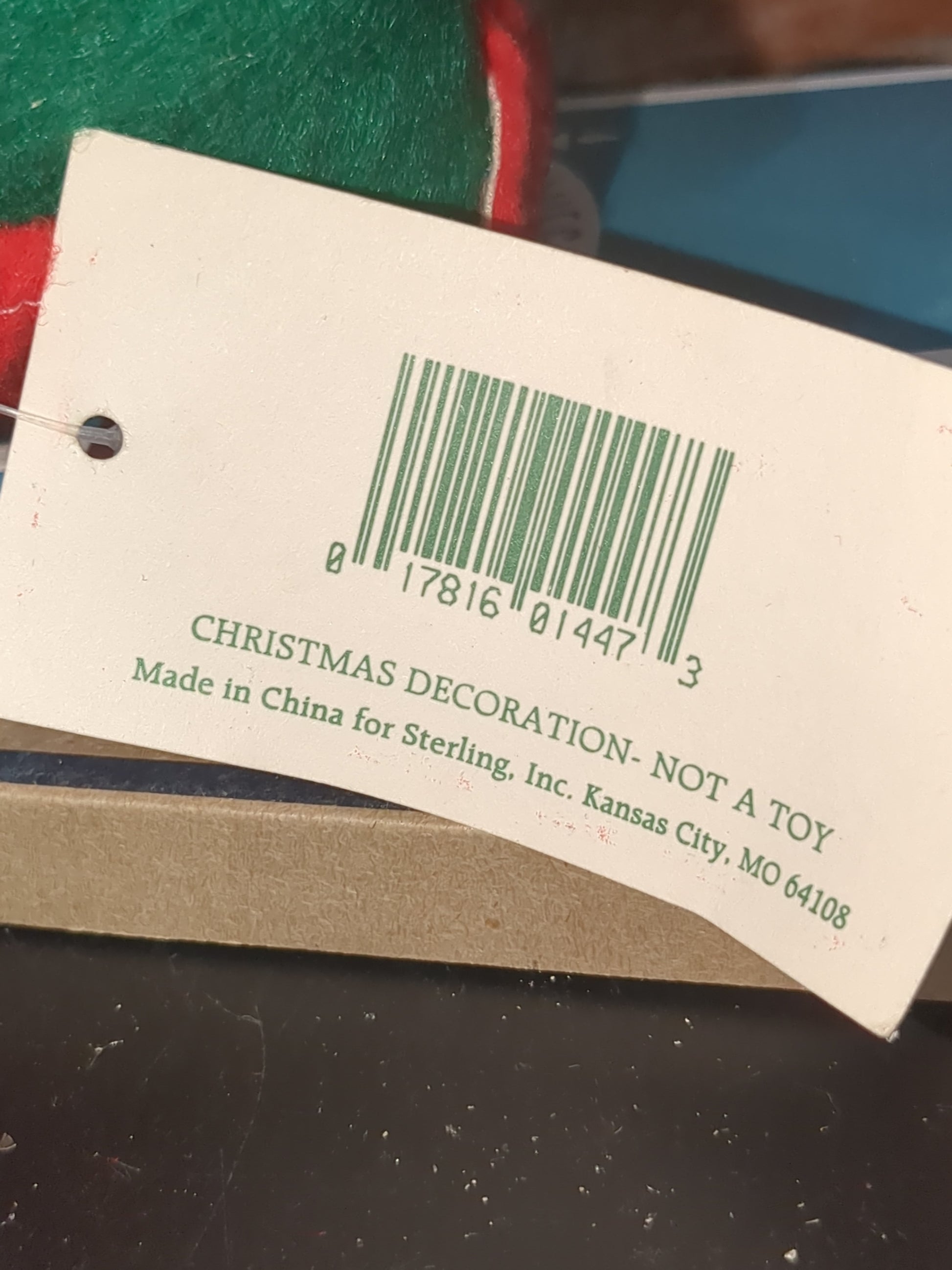 Vintage Sterling Pixie Elf shelf sitter glowing cheeks with tag p0201