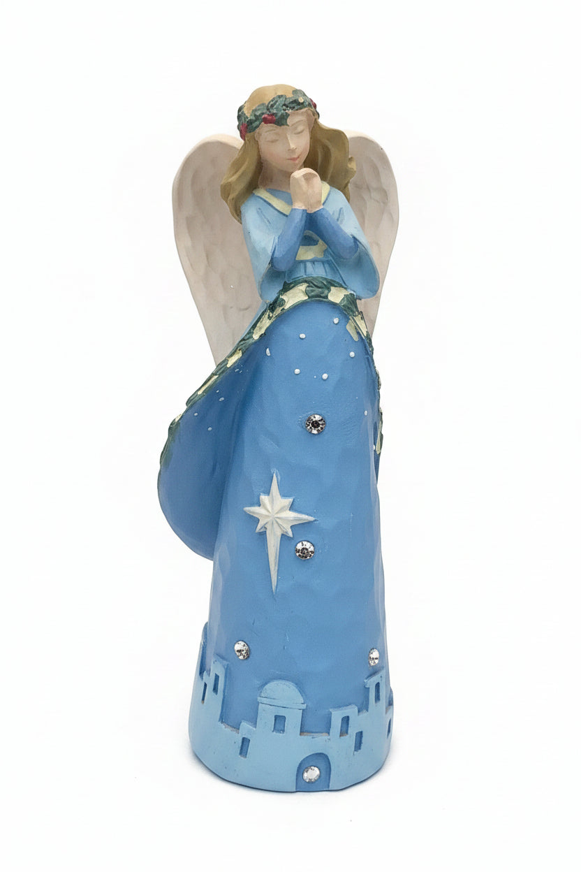 Angelstar Christmas Star Jewel of Faith Angel Resin Bethlehem Christmas Star an03