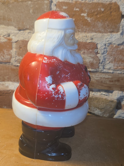Vintage Tabletop Plastic Santa General Products Company AS IS bm8