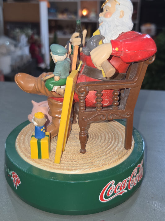 Vintage Coca-Cola Ertl Santa Claus Mechanical Christmas Coin Bank 2nd in Series Coke 1995 scb2