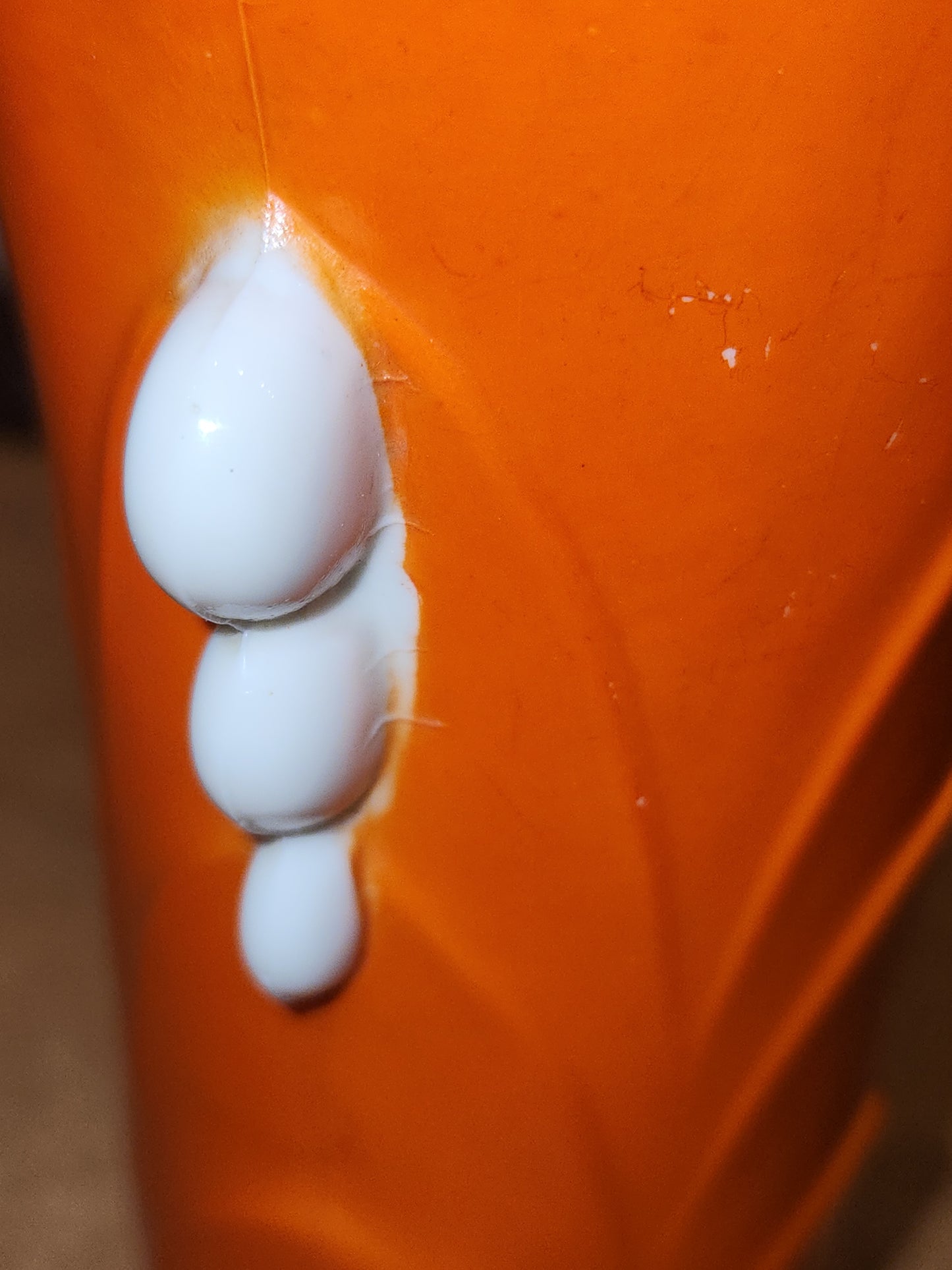Vintage Vitrock Uranium Glass Vase orange and White Scalloped Edges Beaded Handles Art Deco Vase GLOWS GREEN