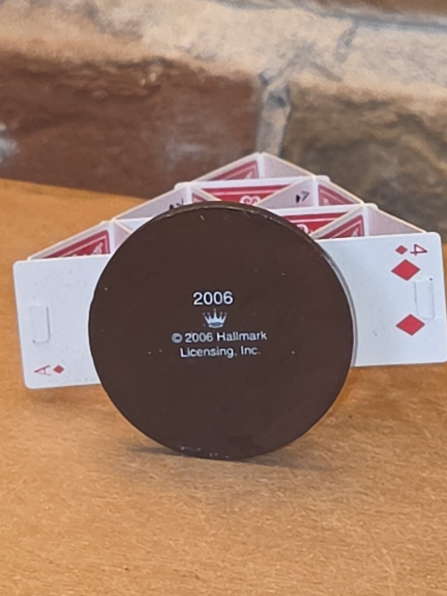 Vintage Keepsake Hallmark Ornament "All In" for Fun! 2006 Playing Cards Poker Chips NO BOX