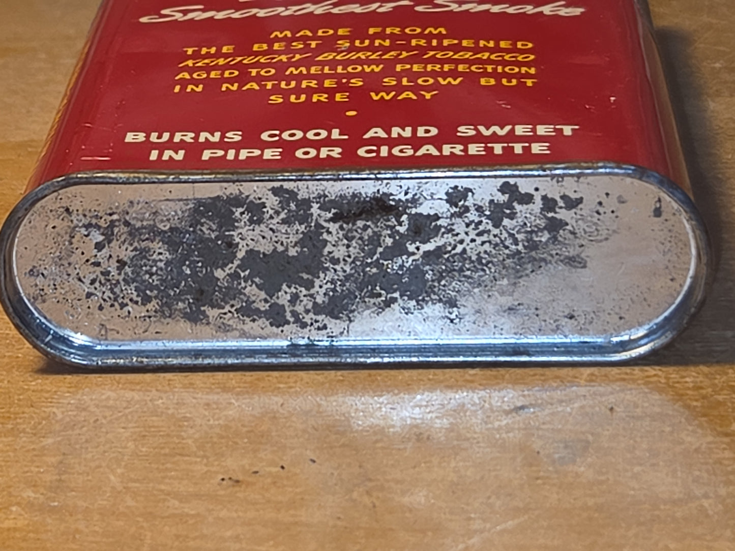 Vintage Tobacco Tin Velvet Pipe and Cigarette Ligget & Myers EMPTY tin712