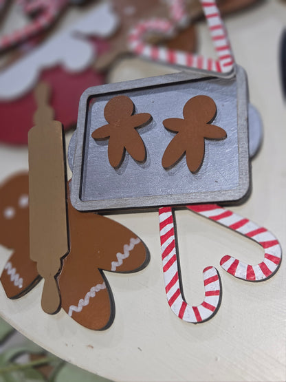 Making Gingerbread Men and Candy Canes Insert for Interchangeable Pot Spilling Door Sign *Sign Sold Seperately* pi10
