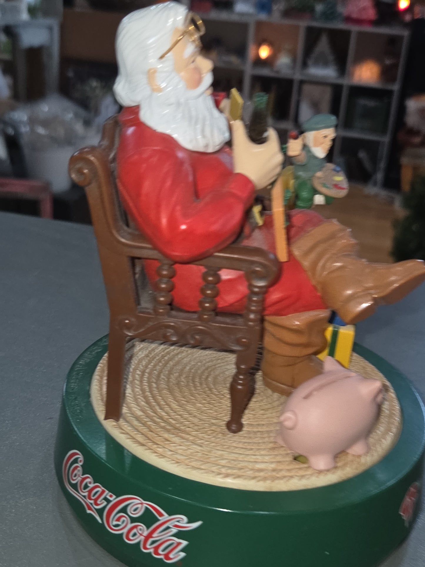 Vintage Coca-Cola Ertl Santa Claus Mechanical Christmas Coin Bank 2nd in Series Coke 1995 scb2