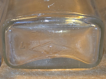 Vintage Medicine Bottles Clear Glass Illinois Glass Company Set of 3 vmb09