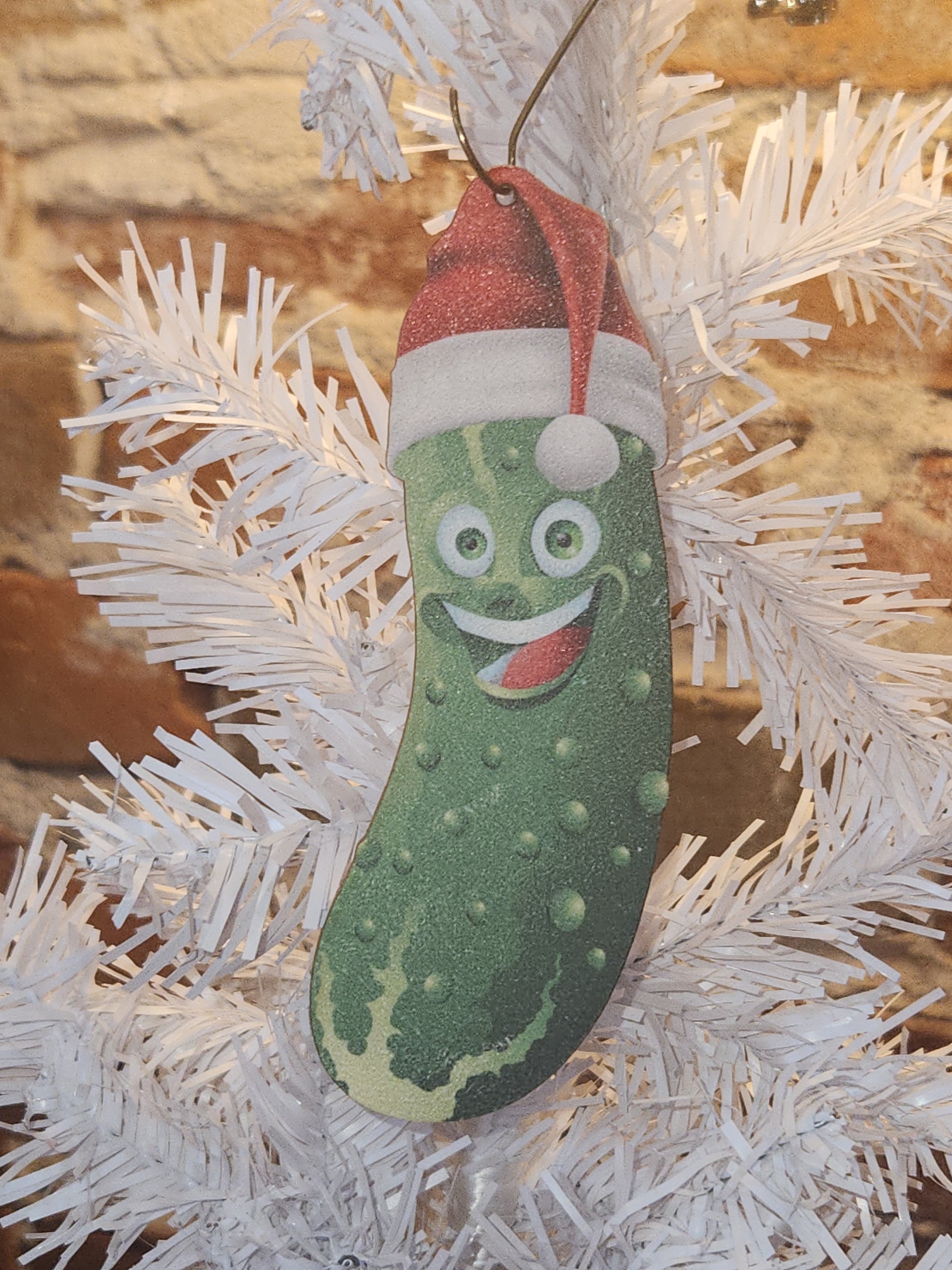 Pickle Ornament 100% Recycled Paper o07