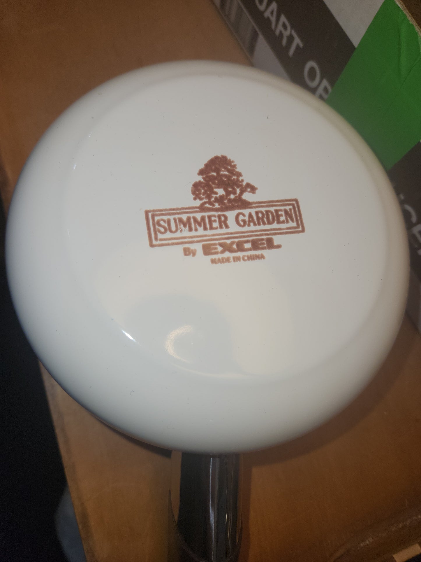 Summer Garden By Excel Vintage 1 Quart Cooking Open Enamelware Saucepan Box in as is condition. En05