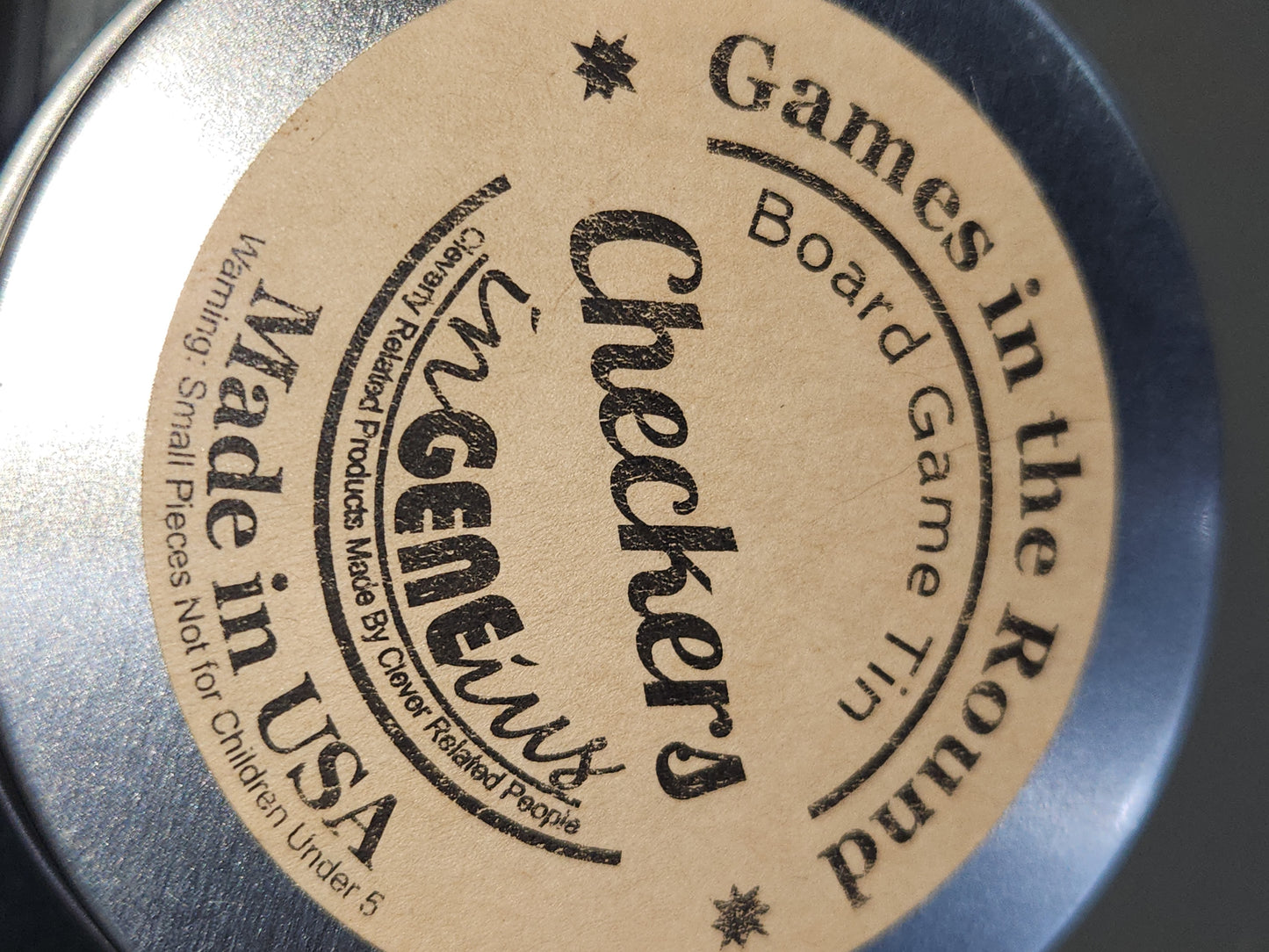 Games in the Round Checkers Small Games for Small Spaces Car Trips Vacation gr1