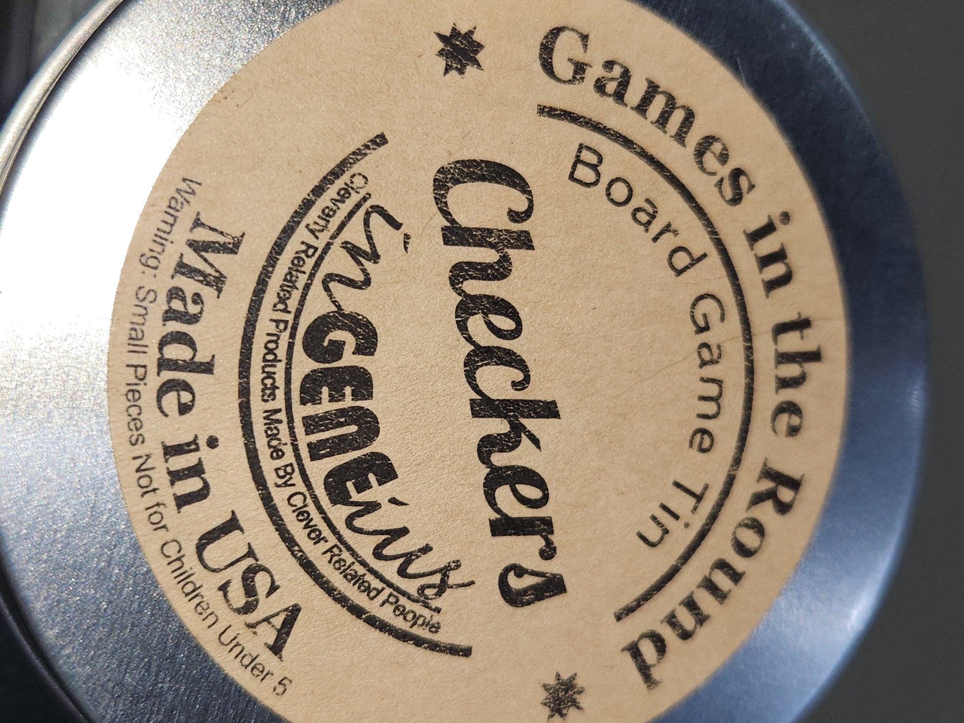 Games in the Round Checkers Small Games for Small Spaces Car Trips Vacation gr1