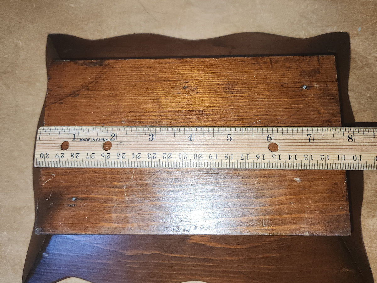 Vintage Wood Tray Trinket Candy Keys Wallet MCM 10 1/4" wt5