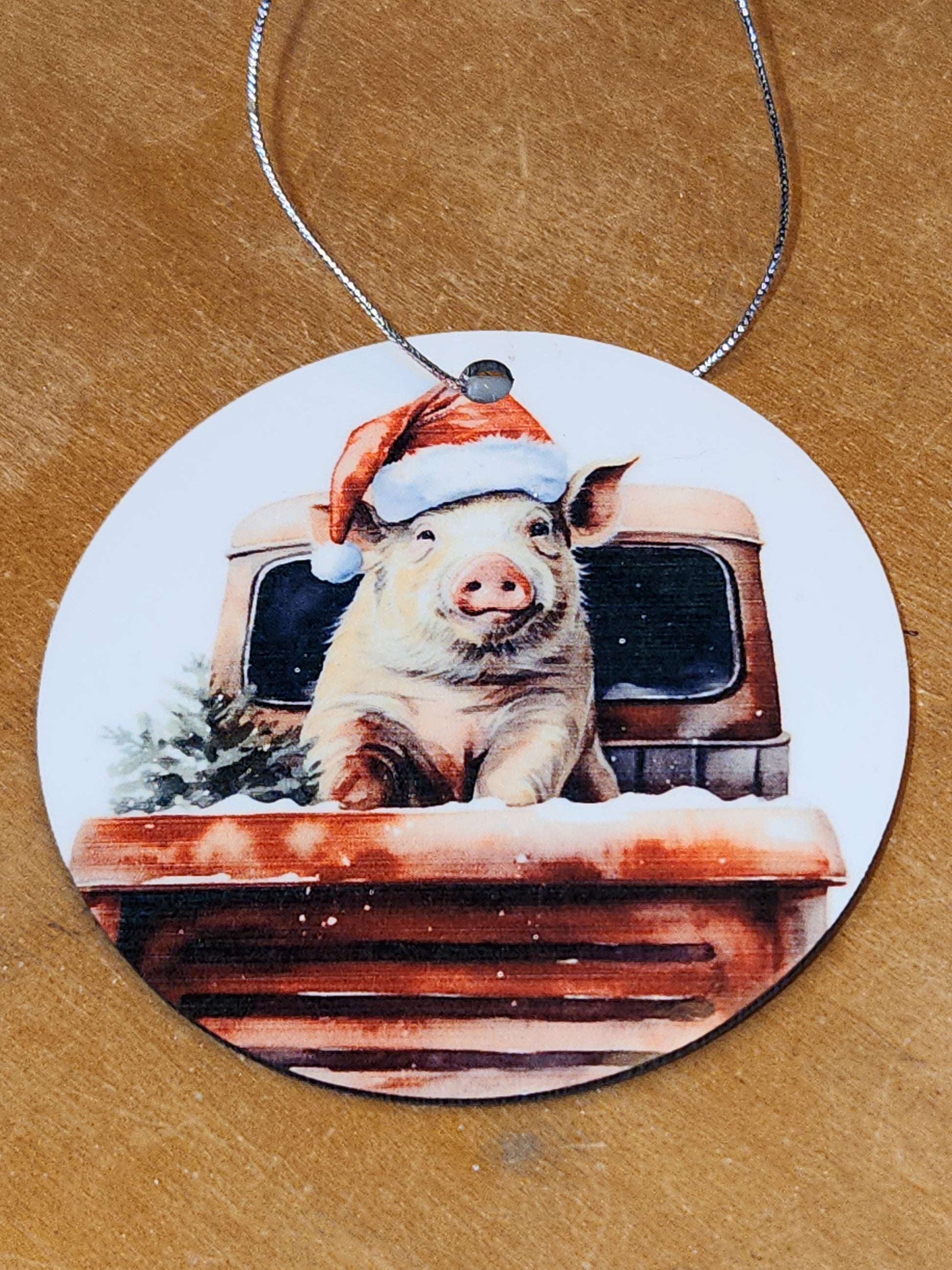 Custom Order Round Ornament, Car Charm, Rear-view Mirror Ornament for Holidays, Memorials, Events, or just fun for everyday