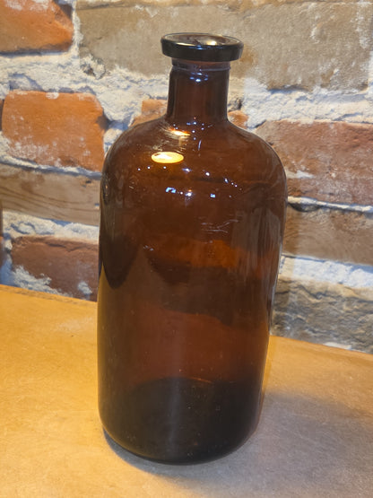 Vintage Medicine Bottles Amber Glass vmb03